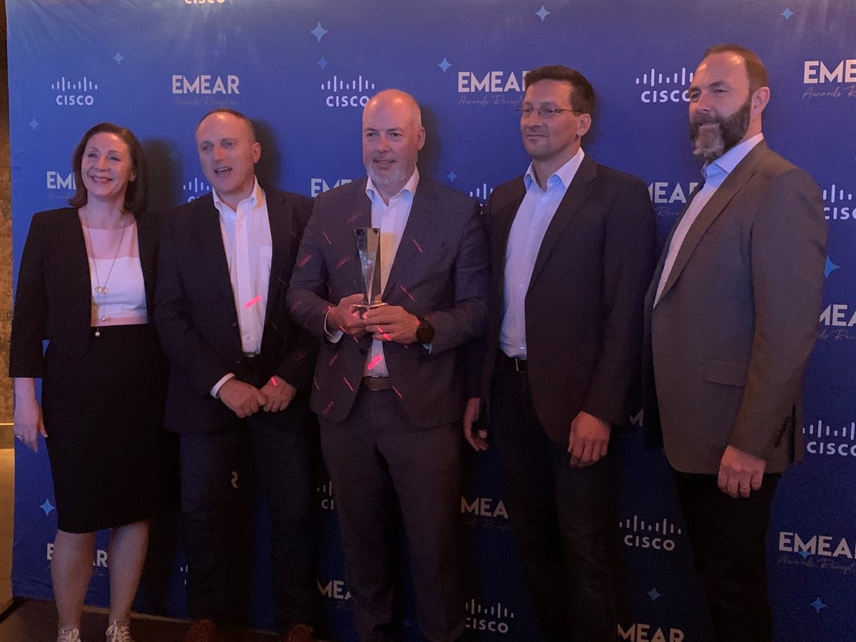 A1 EMEAR Collaboration Partner of the Year at Cisco Partner Summit 2019